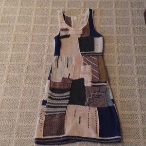 Anthropologie Sleeping On Snow Patchwork Dress